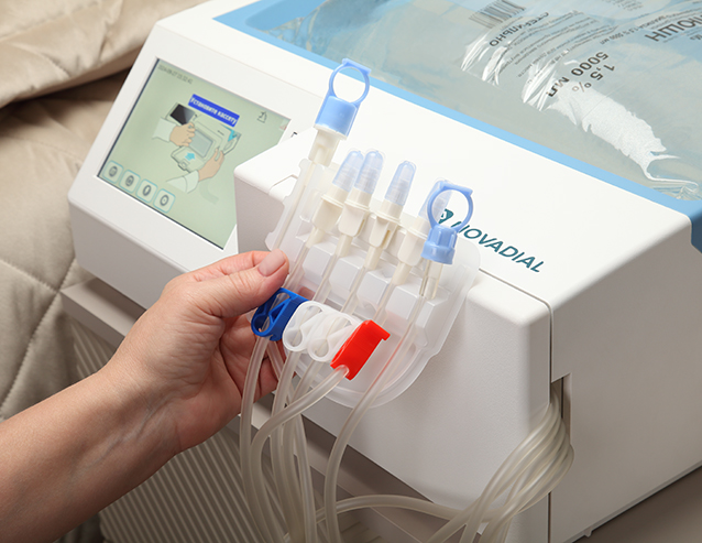 Набор с кассетой на 6 магистралях для автоматизированного перитонеального диализа NOVADIAL